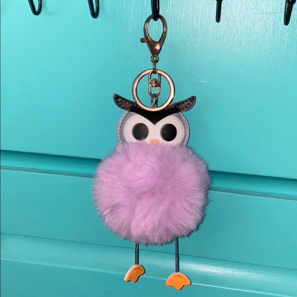 Purple Owl Keychain